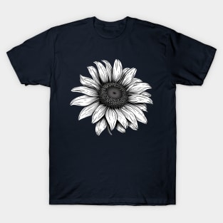 Sun Flower white T-Shirt